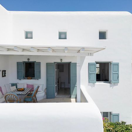 Mykonian Style W Shared Pool Houses & Nighttime Security Guard Ornos  Exterior foto