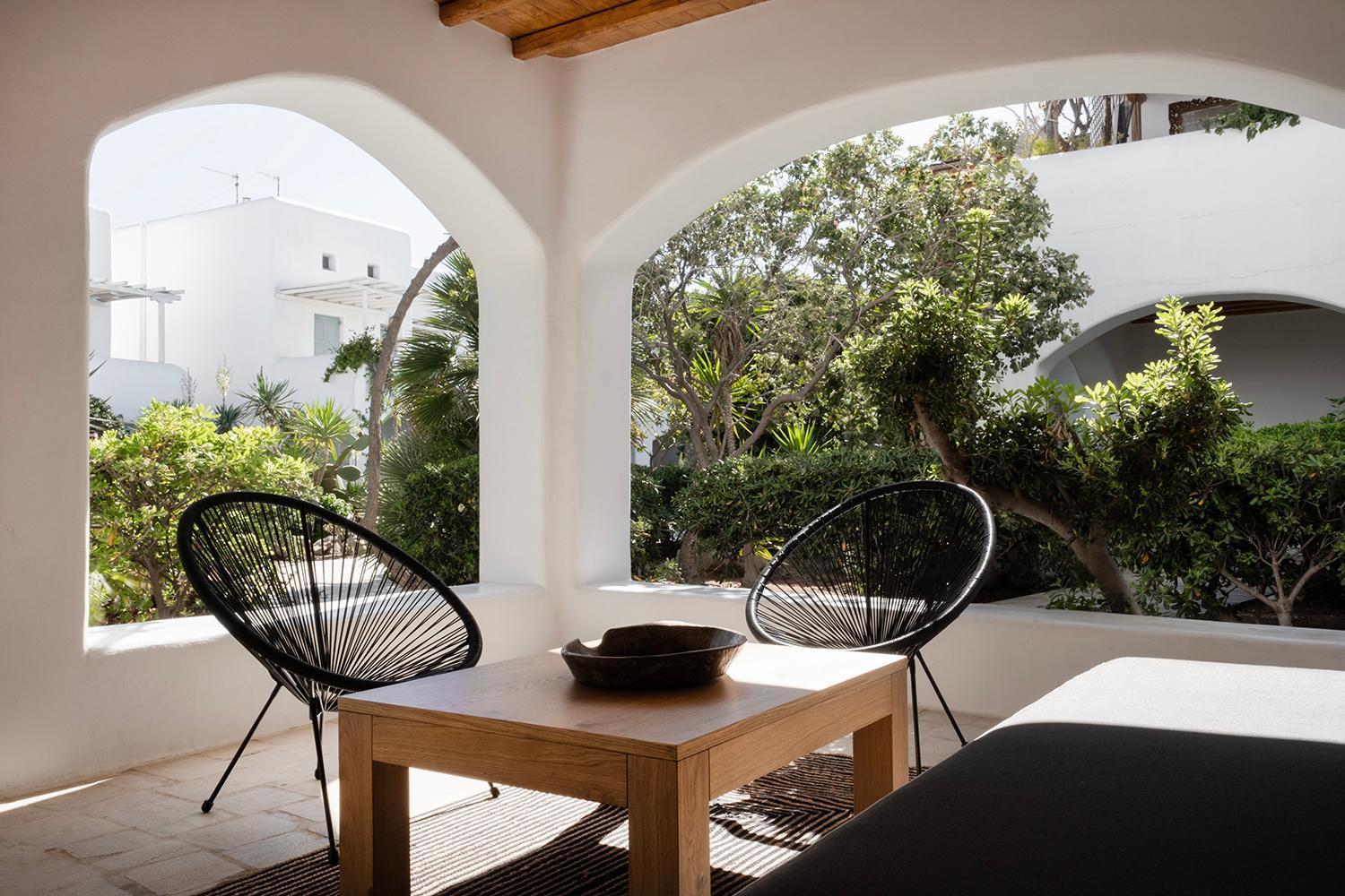 Mykonian Style W Shared Pool Houses & Nighttime Security Guard Ornos  Exterior foto
