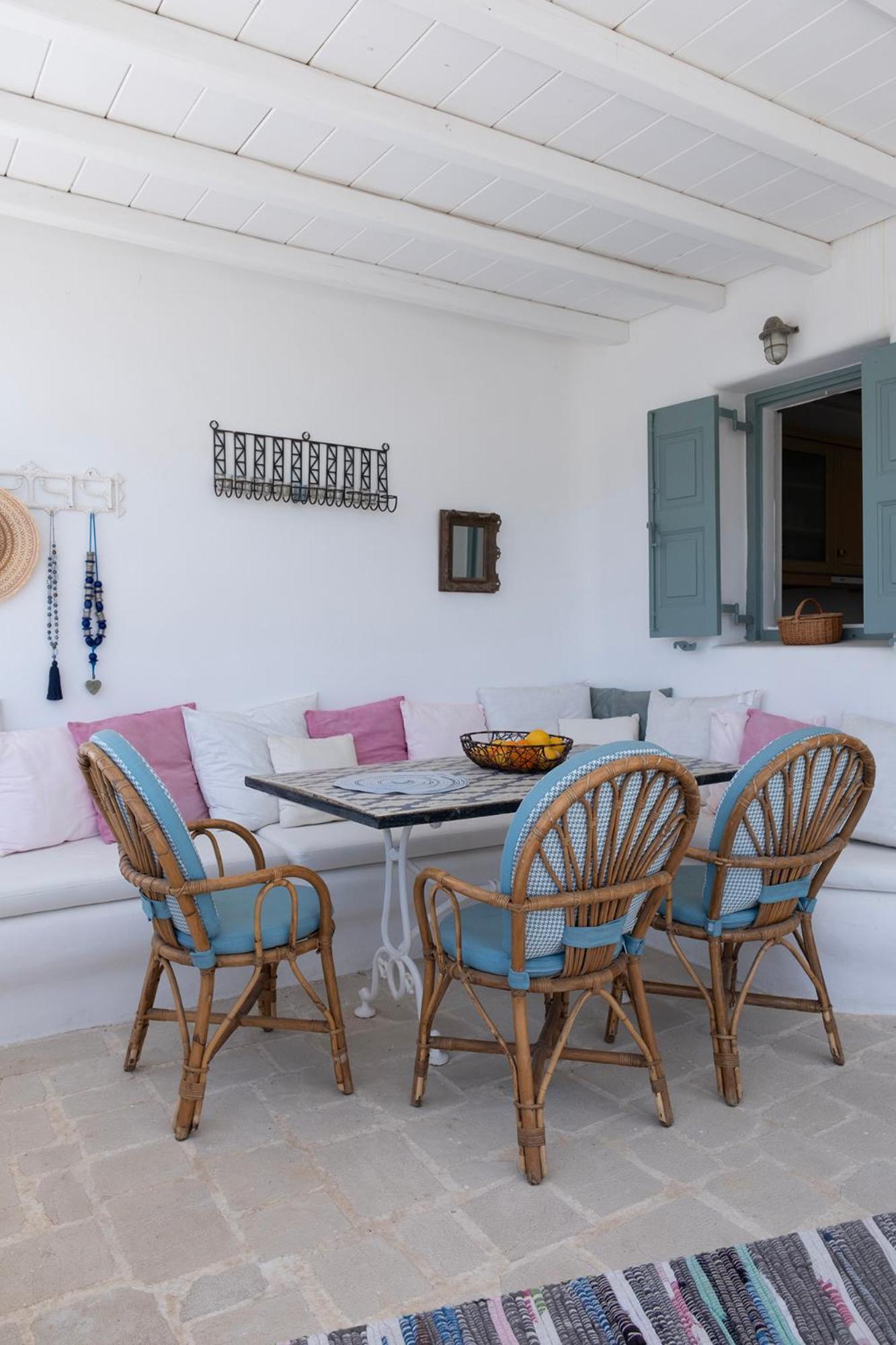 Mykonian Style W Shared Pool Houses & Nighttime Security Guard Ornos  Exterior foto